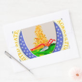 US Dept of Agriculture Seal Rechthoekige Sticker (Envelop)