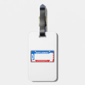 US Diplomatic Licence Bord Blank Bagagelabel (Achterkant verticaal)