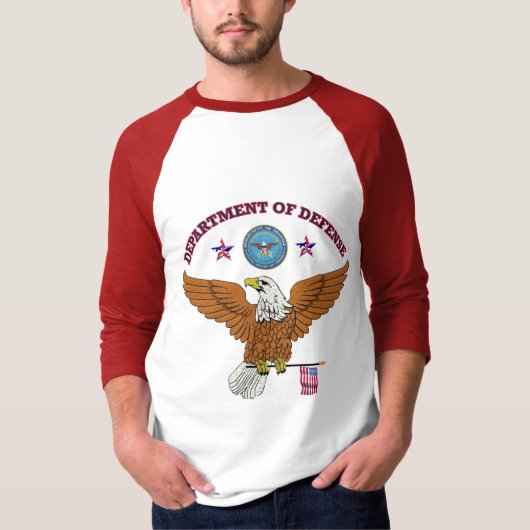 US DOD Eagle Flag Shield. T-shirt (Voorkant)