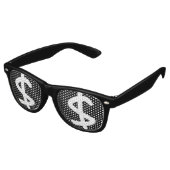$ US dollar retro Shades/Fun Party Sunbril Zonnebril (Gekanteld)