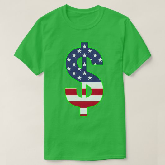 US-dollarsymbool T-shirt (Design voorkant)
