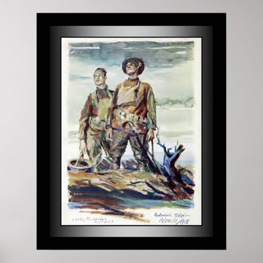 US Doughboys ~ Stars & Stripes ~ World War One ~ Poster (Voorkant)