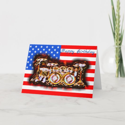 US Drum kit Kaart (Voorkant)