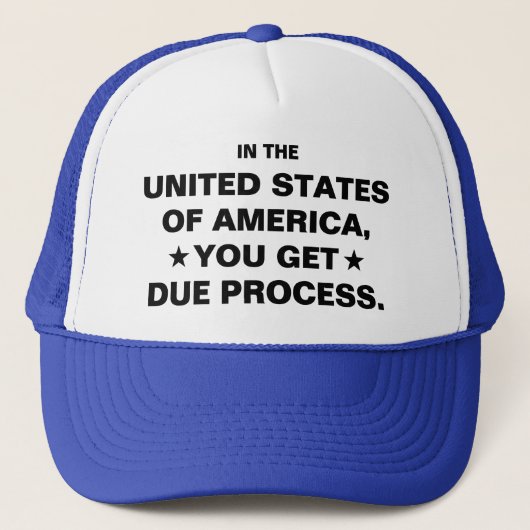 US Due Process Trucker Hat Pet (Voorkant)