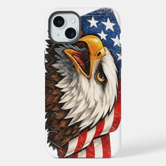 US Eagle iPhone 15 Plus Hoesje Case (Achterkant)