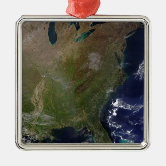 US East Coast 2 Metalen Ornament (Voorkant)