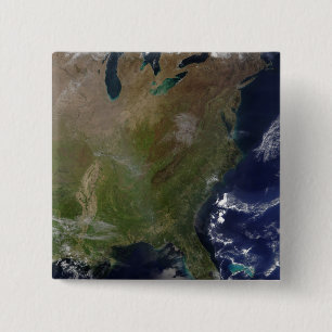 US East Coast 2 Vierkante Button 5,1 Cm