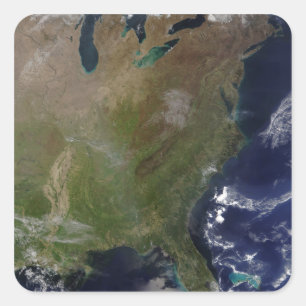 US East Coast 2 Vierkante Sticker