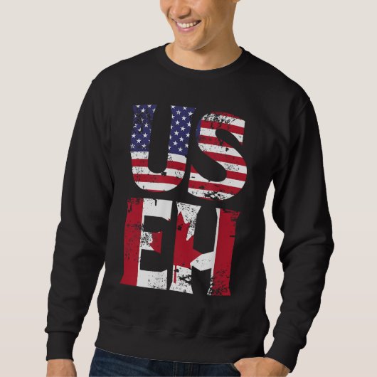 US EH American Canadian Funny Meme Quote Trui (Voorkant)