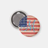 US Family Reunion Monogram Magneet (Voorkant / Achterkant)