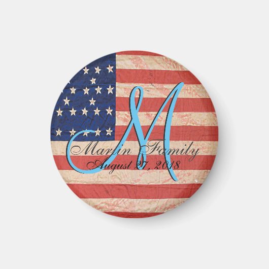 US Family Reunion Monogram Magneet (Voorkant)