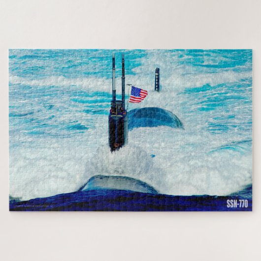 US FAST ATTACK SUBMARINE - SSN-770 (20x30 INCH) Legpuzzel (Horizontaal)