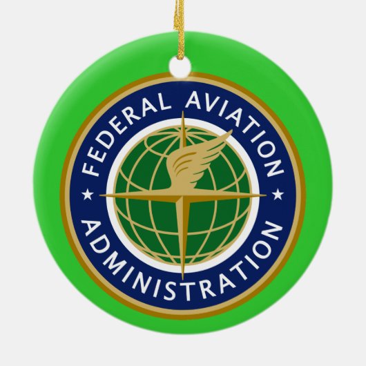 US Federal Aviation Agency Keramisch Ornament (Achterkant)