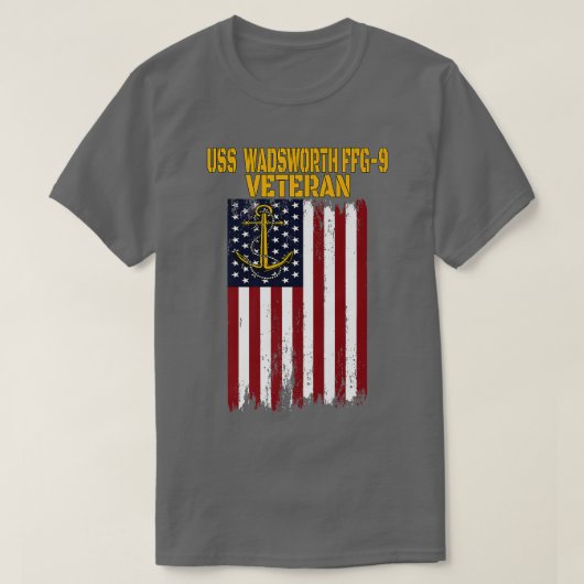 US FFG-9 Frigate Veterans Day Vaderdag Premiu T-shirt (Design voorkant)