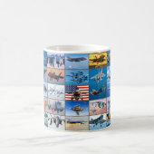 US FIGHTER VLIEGTUIG "MONTAGE" KOFFIEMOK (Center)