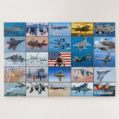 US FIGHTER VLIEGTUIG "MONTAGE" LEGPUZZEL (Horizontaal)