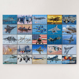 US FIGHTER VLIEGTUIG "MONTAGE" LEGPUZZEL