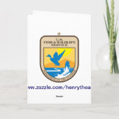 US Fish and Wildlife Service Retirement Kaart (Achterkant)
