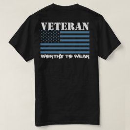 US Flag AIR FORCE BLUE - Veteran - Wortel to Draag T-shirt