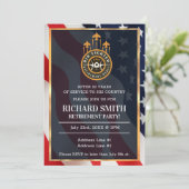 US FLAG / Air Force Pensioen Uitnodigingen (Staand voorkant)