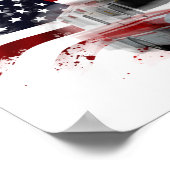 US Flag Ambulance EMT Paramedic Poster (Hoek)