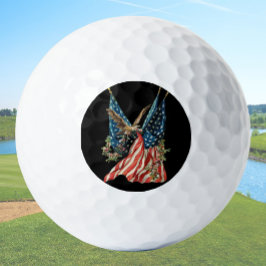 US flag and eagle patriotic red white and blue  Golfballen