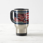 US Flag Art 1 Travel Mug Reisbeker (Voorkant links)
