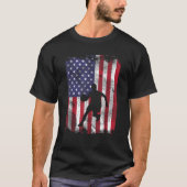 US Flag Basketbal Patriottische Baller Mannen Wo T-shirt (Voorkant)