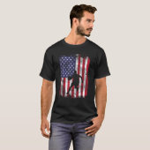 US Flag Basketbal Patriottische Baller Mannen Wo T-shirt (Voorkant volledig)
