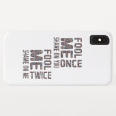 US Flag Black en White  Retro Case-Mate iPhone Case (Achterkant (horizontaal))