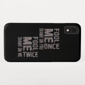 US Flag Black en White  Retro Case-Mate iPhone Case (Achterkant (horizontaal))