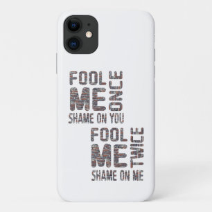 US Flag Black en White  Retro Case-Mate iPhone Case