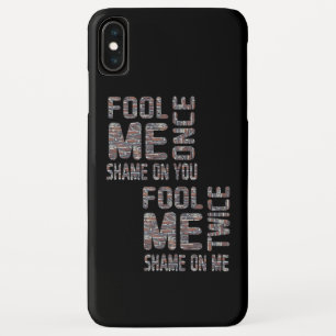 US Flag Black en White  Retro Case-Mate iPhone Case