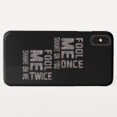 US Flag Black en White  Retro Case-Mate iPhone Case (Achterkant (horizontaal))