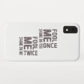 US Flag Black en White  Retro Case-Mate iPhone Case (Achterkant (horizontaal))