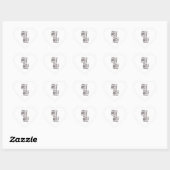 US Flag Black en White Retro Hart Sticker (Vel)