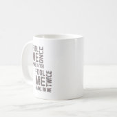 US Flag Black en White  Retro Koffiemok (Voorkant links)