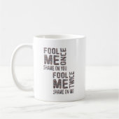 US Flag Black en White  Retro Koffiemok (Links)