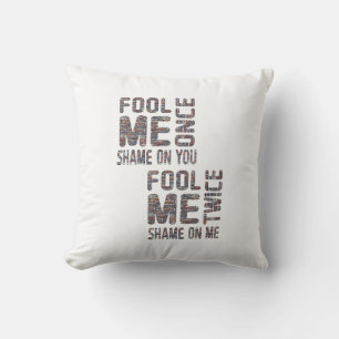 US Flag Black en White  Retro Kussen