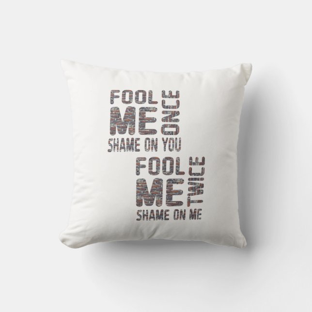 US Flag Black en White  Retro Kussen (Voorkant)