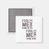 US Flag Black en White  Retro Magneet (Voorkant / Achterkant)