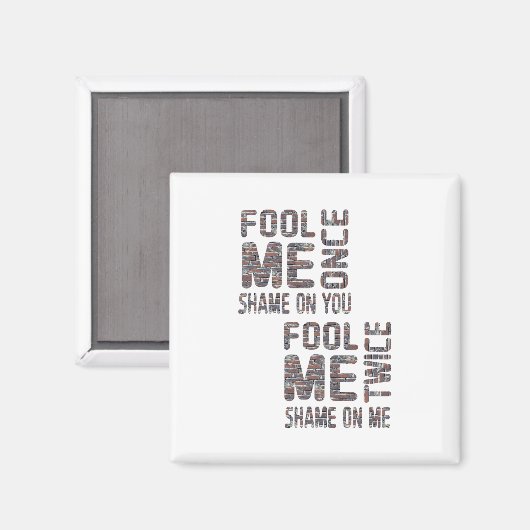 US Flag Black en White  Retro Magneet (Voorkant / Achterkant)