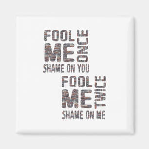 US Flag Black en White  Retro Magneet