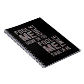 US Flag Black en White Retro Notitieboek (Rechterzijde)