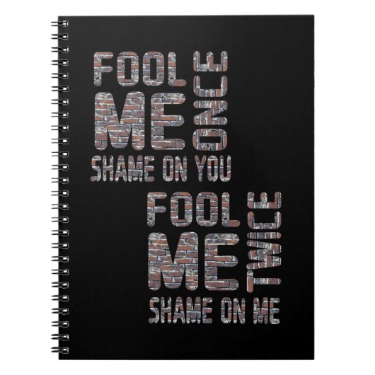 US Flag Black en White Retro Notitieboek (Voorkant)