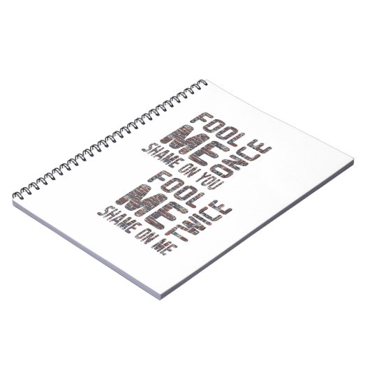 US Flag Black en White Retro Notitieboek (Linkerzijde)