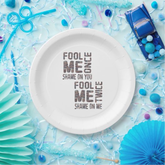 US Flag Black en White Retro Papieren Bordje (Feest)