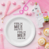 US Flag Black en White  Retro Papieren Bordje (Feest)