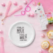 US Flag Black en White  Retro Papieren Bordje (Feest)