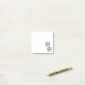 US Flag Black en White  Retro Post-it® Notes (Op bureau)